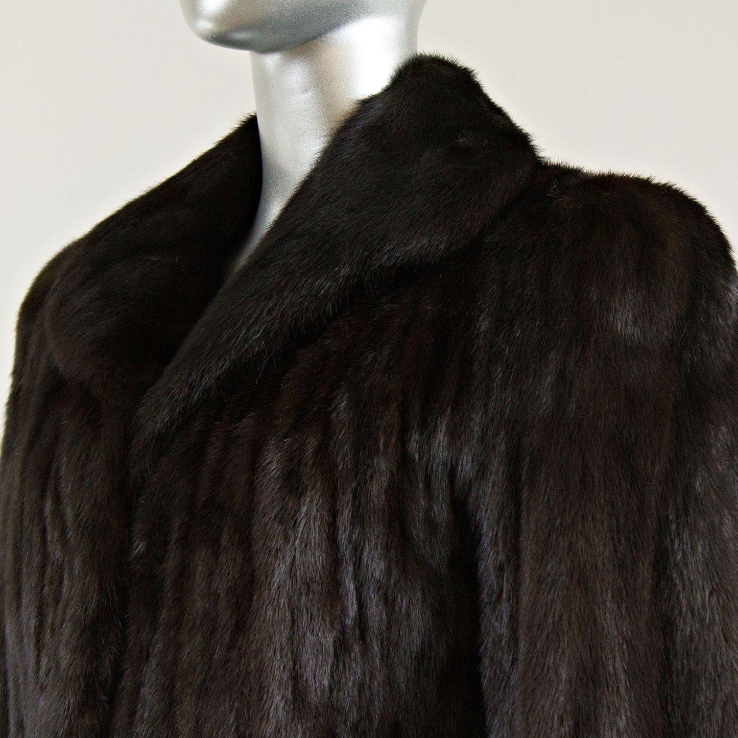 Black Mink Coat - Size M