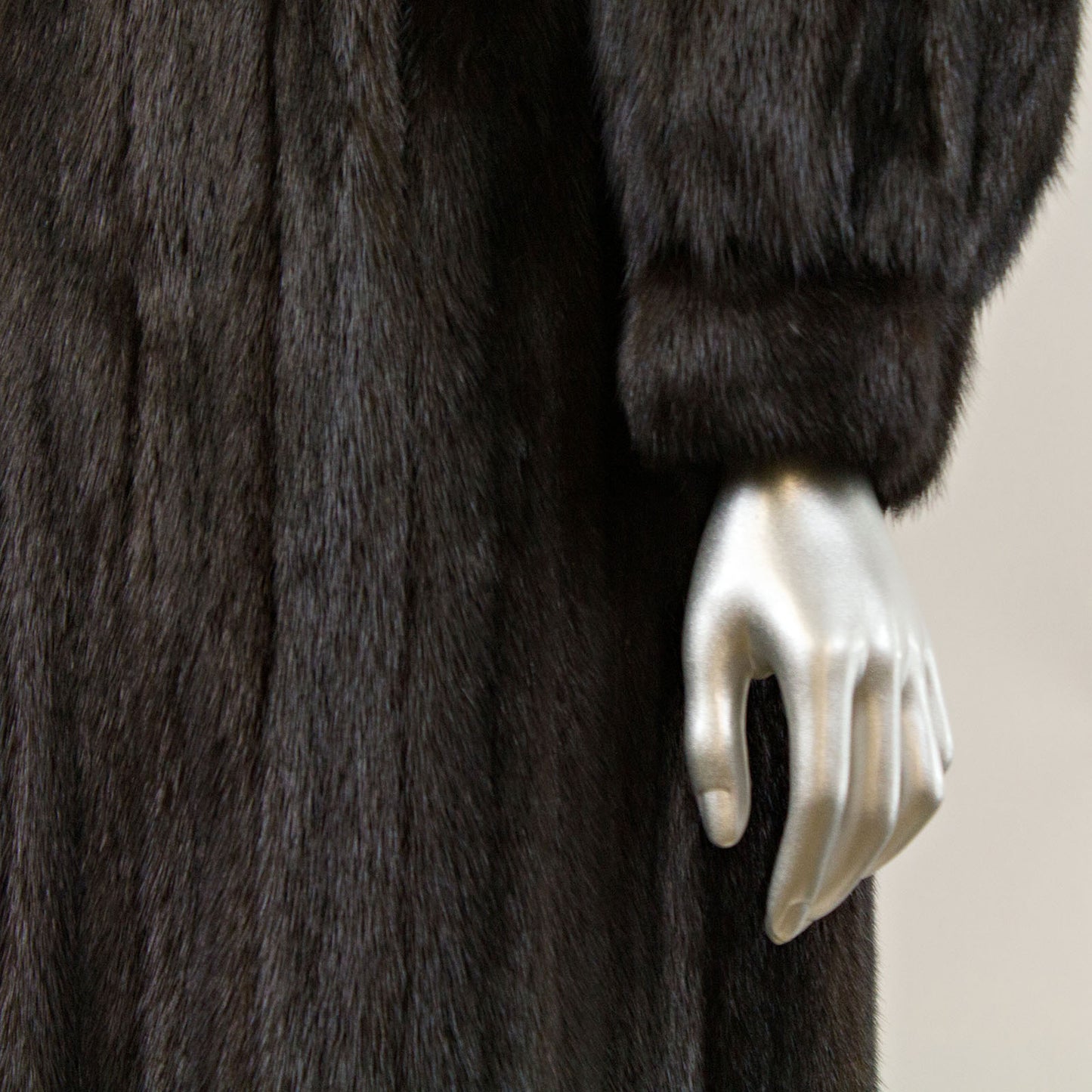 Black Mink Coat - Size M
