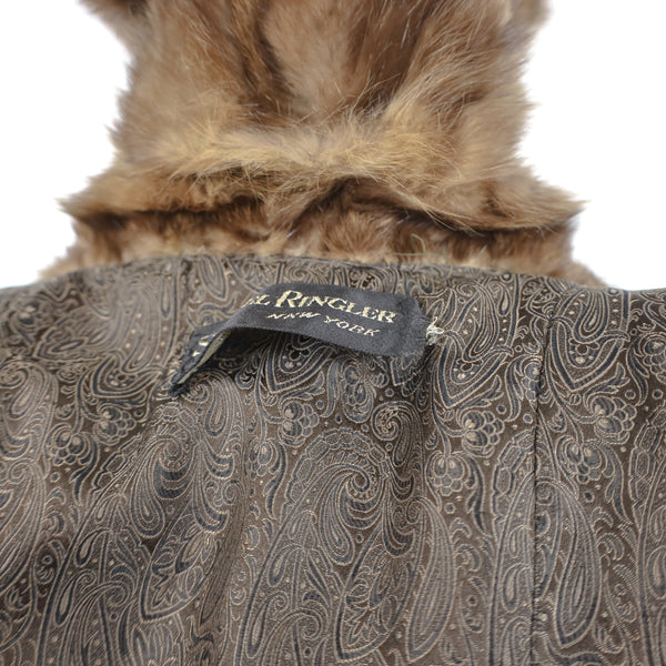 Section Sable Coat with Matching Hat- Size XXS