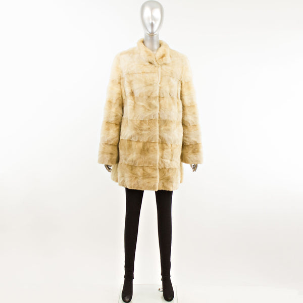 Sapphire Section Mink 3/4 Coat- Size L (Vintage Furs)