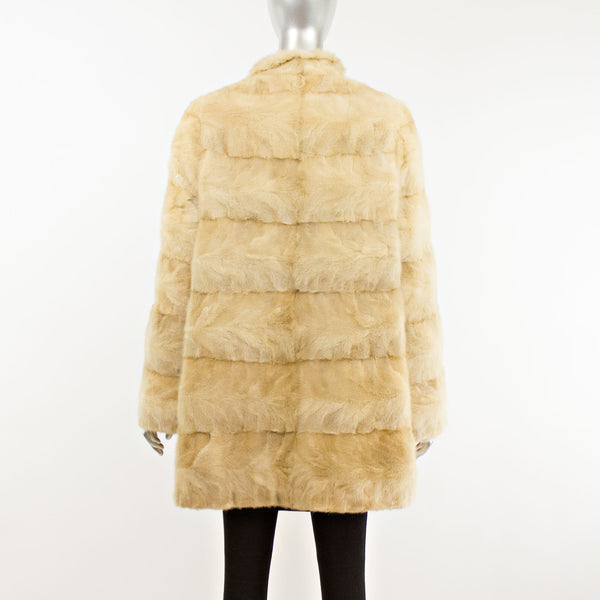 Sapphire Section Mink 3/4 Coat- Size L (Vintage Furs)