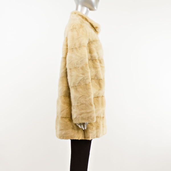 Sapphire Section Mink 3/4 Coat- Size L (Vintage Furs)