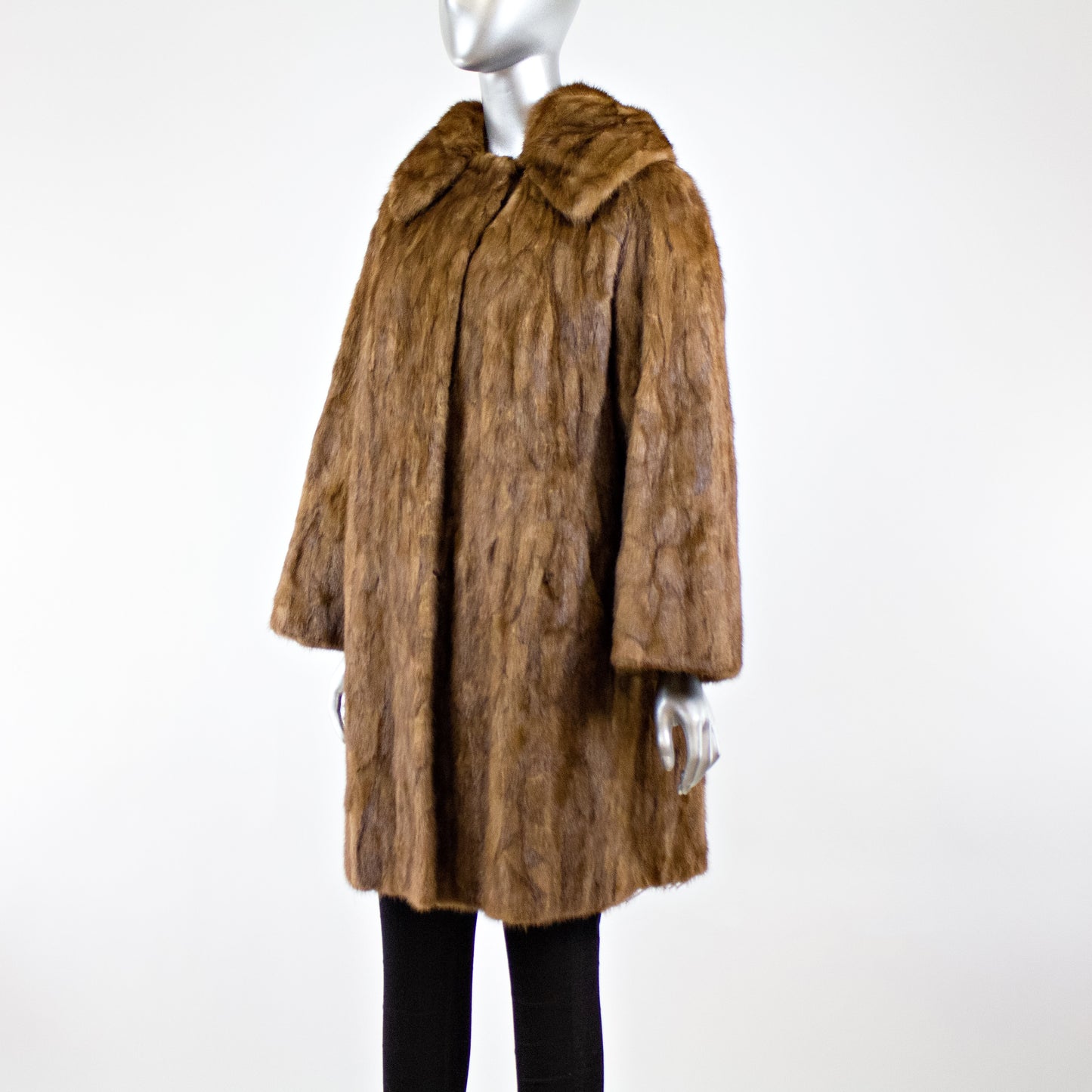 Section Mahogany Mink 3/4 Jacket- Size L