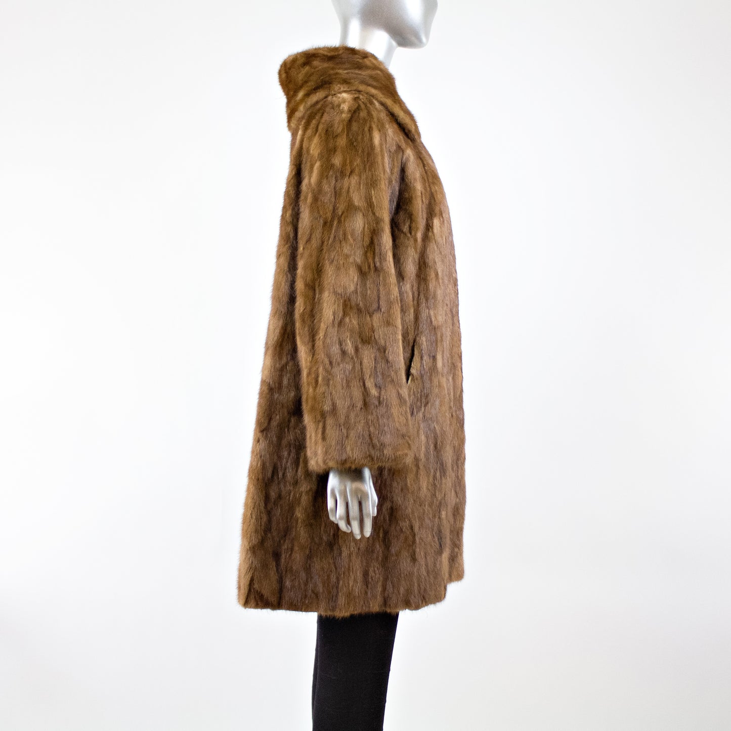 Section Mahogany Mink 3/4 Jacket- Size L