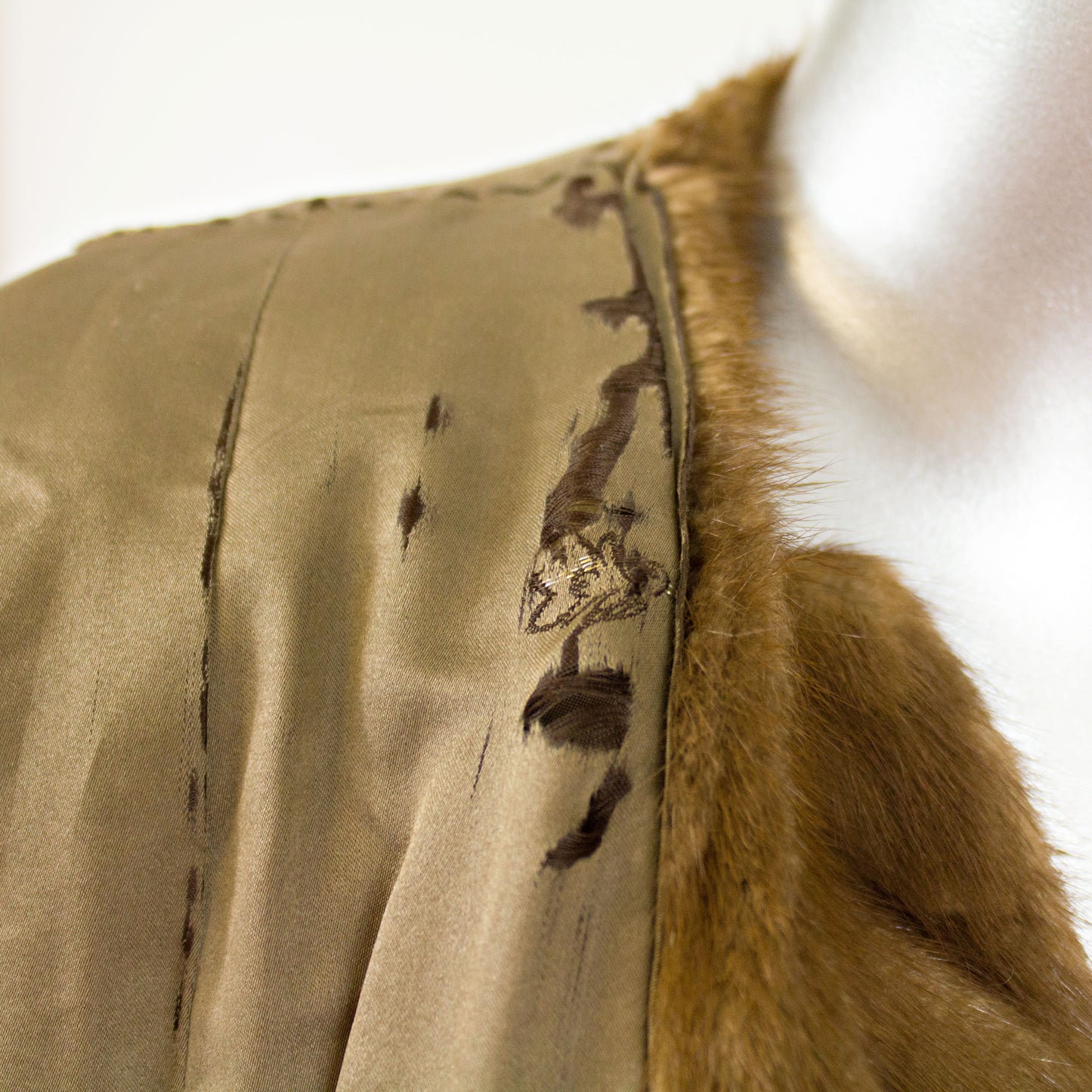 Section Mahogany Mink 3/4 Jacket- Size L