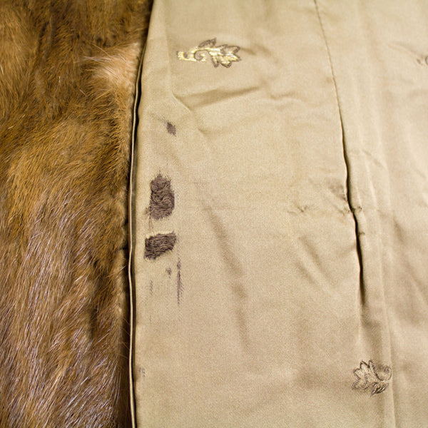 Section Mahogany Mink 3/4 Jacket- Size L (Vintage Furs)