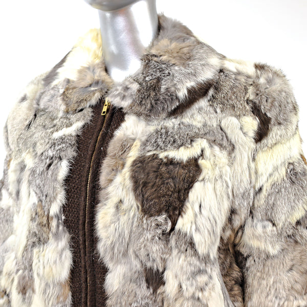 Section Rabbit Jacket- Size M-L (Vintage Furs)