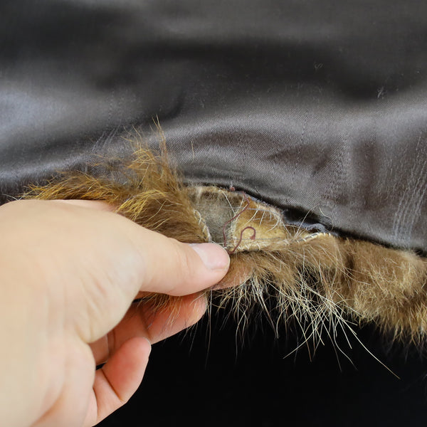 Section Raccoon Jacket with Suede Trim- Size S (Vintage Furs)