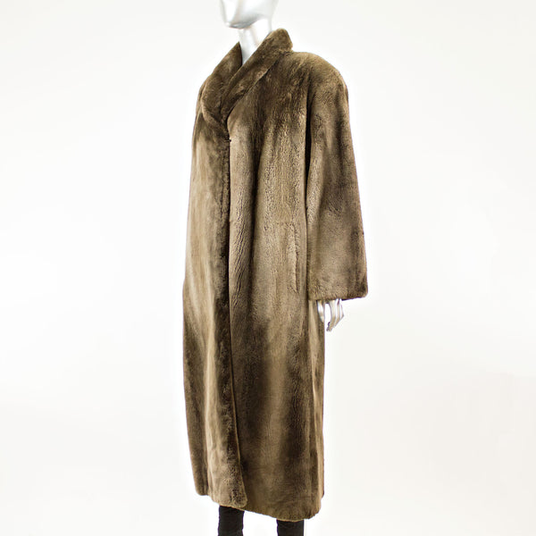 Sheared Phantom Beaver Coat - Size M