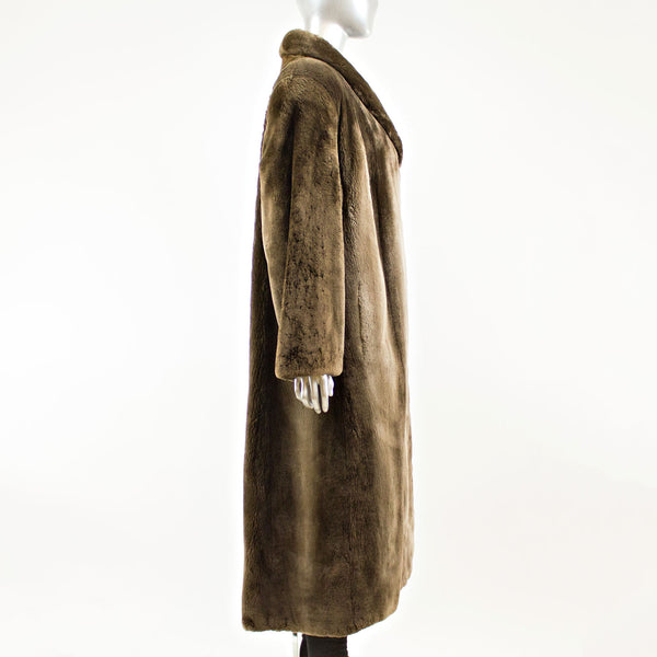 Sheared Phantom Beaver Coat - Size M