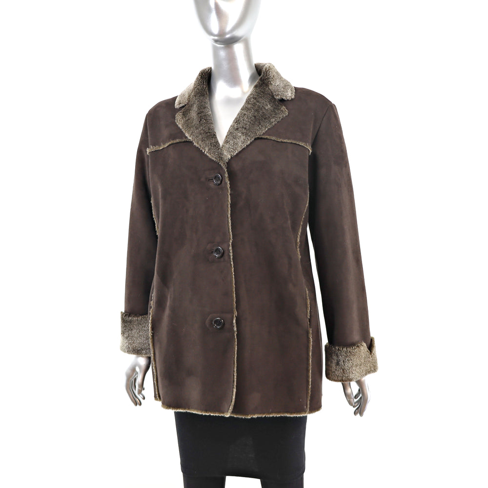 Faux Shearling Jacket- Size S