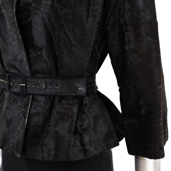 Short Broadtail Jacket- Size S (Vintage Furs)