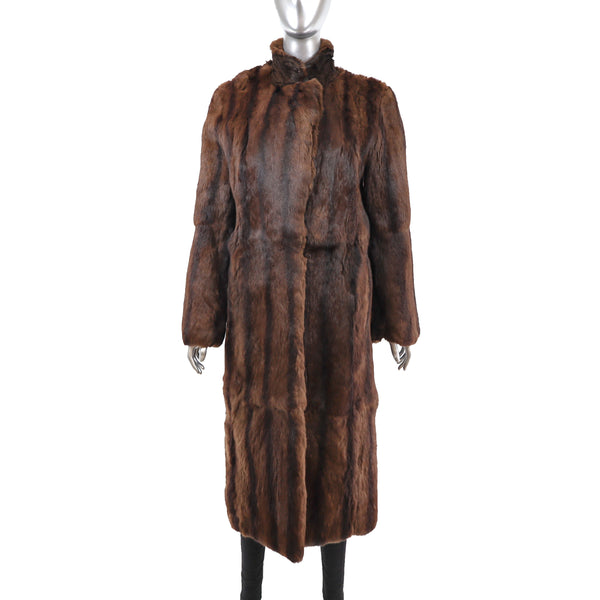 Dyed Squirrel Fur Coat Size M