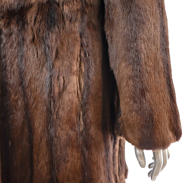 Dyed Squirrel Fur Coat Size M