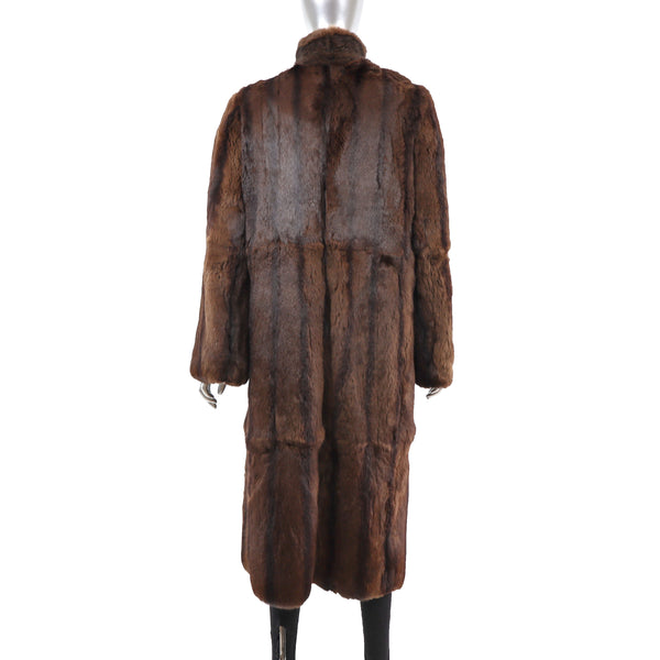 Dyed Squirrel Fur Coat Size M