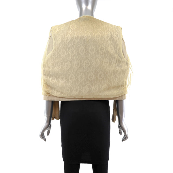 Sweater with Mink Collar- Size XS