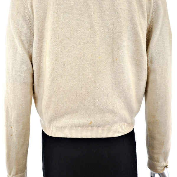 Sweater with Mink Collar- Size XS