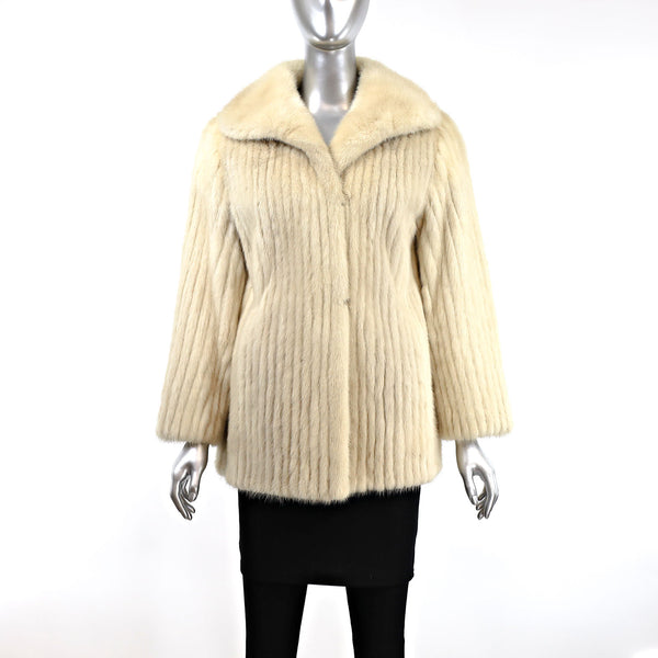 Tourmaline Mink Corded Jacket- Size M (Vintage Furs)