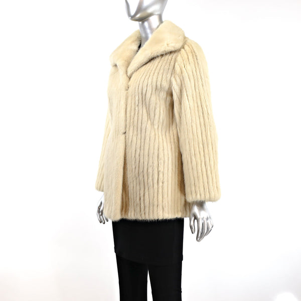 Tourmaline Mink Corded Jacket- Size M (Vintage Furs)