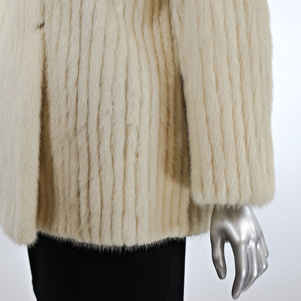 Tourmaline Mink Corded Jacket- Size M (Vintage Furs)