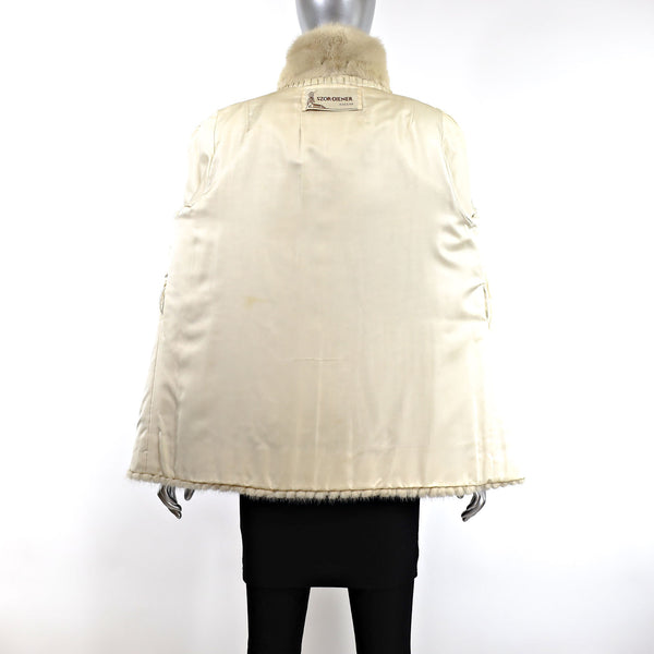 Tourmaline Mink Corded Jacket- Size M (Vintage Furs)