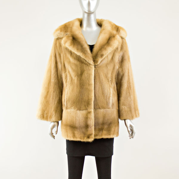 Whisky Mink Jacket - Size L ( Vintage Furs)