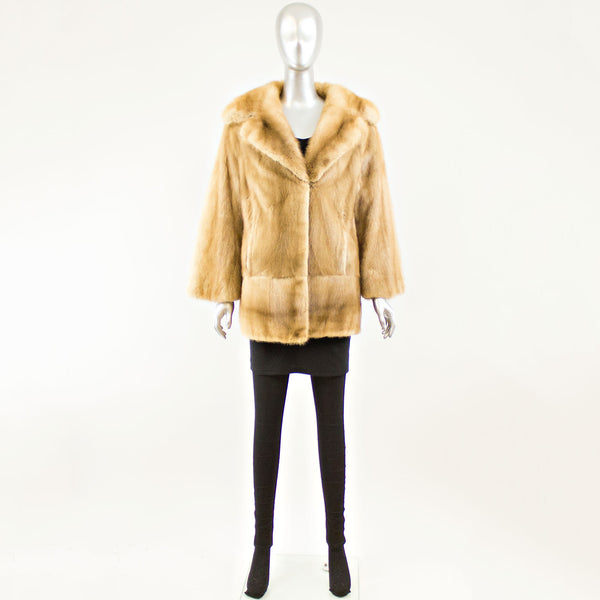 Whisky Mink Jacket - Size L ( Vintage Furs)