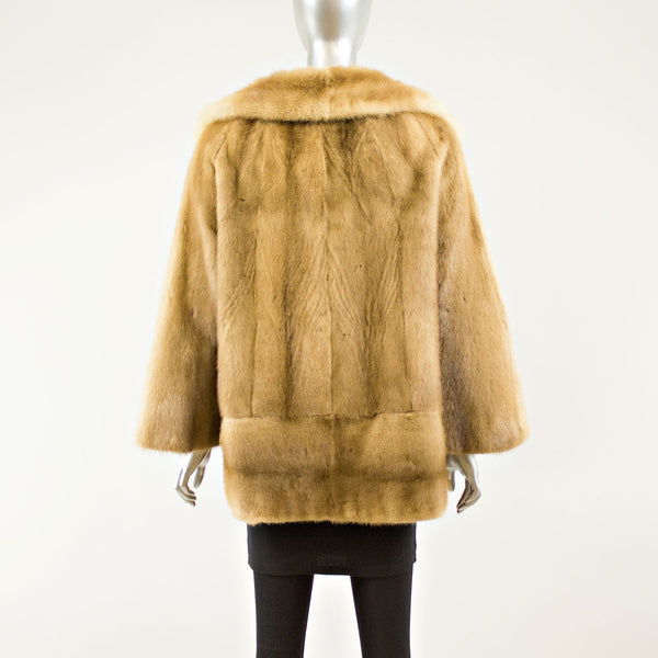 Whisky Mink Jacket - Size L ( Vintage Furs)