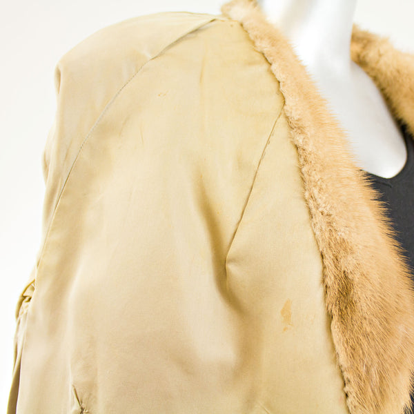 Whisky Mink Jacket - Size L ( Vintage Furs)