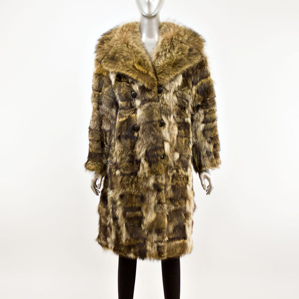 Women's Raccoon Coat- Size M-L (Vintage Furs)