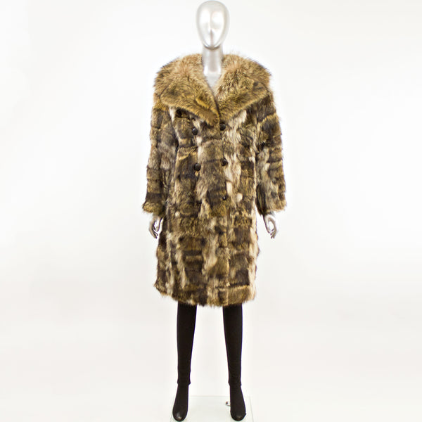 Women's Raccoon Coat- Size M-L (Vintage Furs)