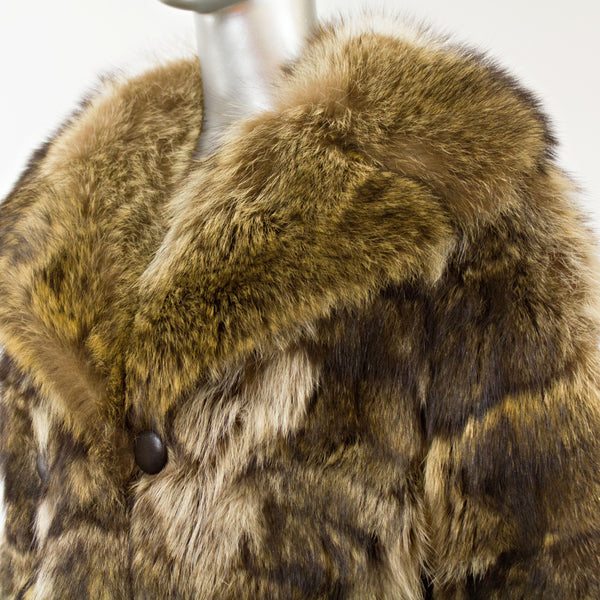 Women's Raccoon Coat- Size M-L (Vintage Furs)