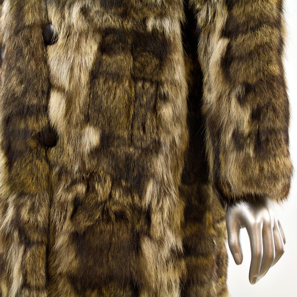 Women's Raccoon Coat- Size M-L (Vintage Furs)