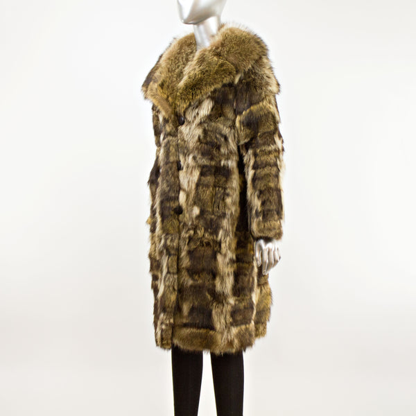 Women's Raccoon Coat- Size M-L (Vintage Furs)