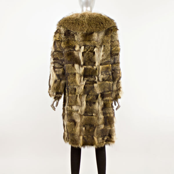 Women's Raccoon Coat- Size M-L (Vintage Furs)