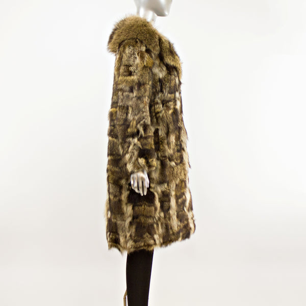 Women's Raccoon Coat- Size M-L (Vintage Furs)